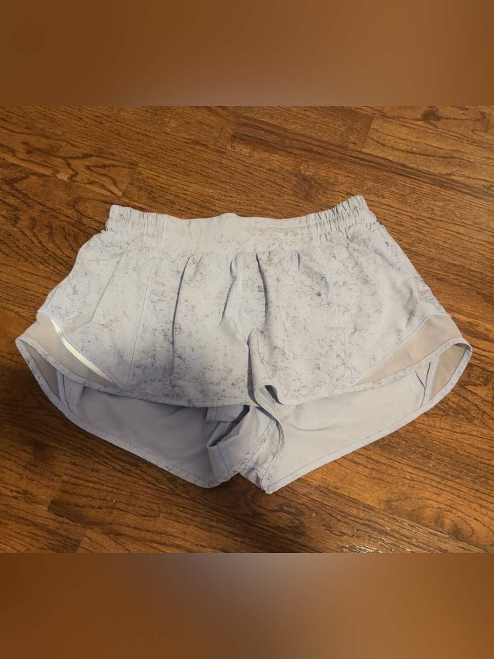 lululemon athletica Light Gray Marbled Athletic Shorts